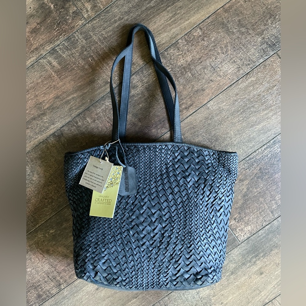 Genuine leather bag from Uniquely Crafted by artisans in India